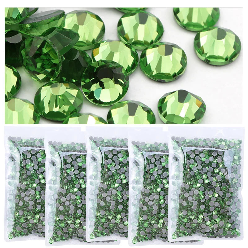 Strass pailletés à dos plat pour nail art, accessoires de décoration pour robe