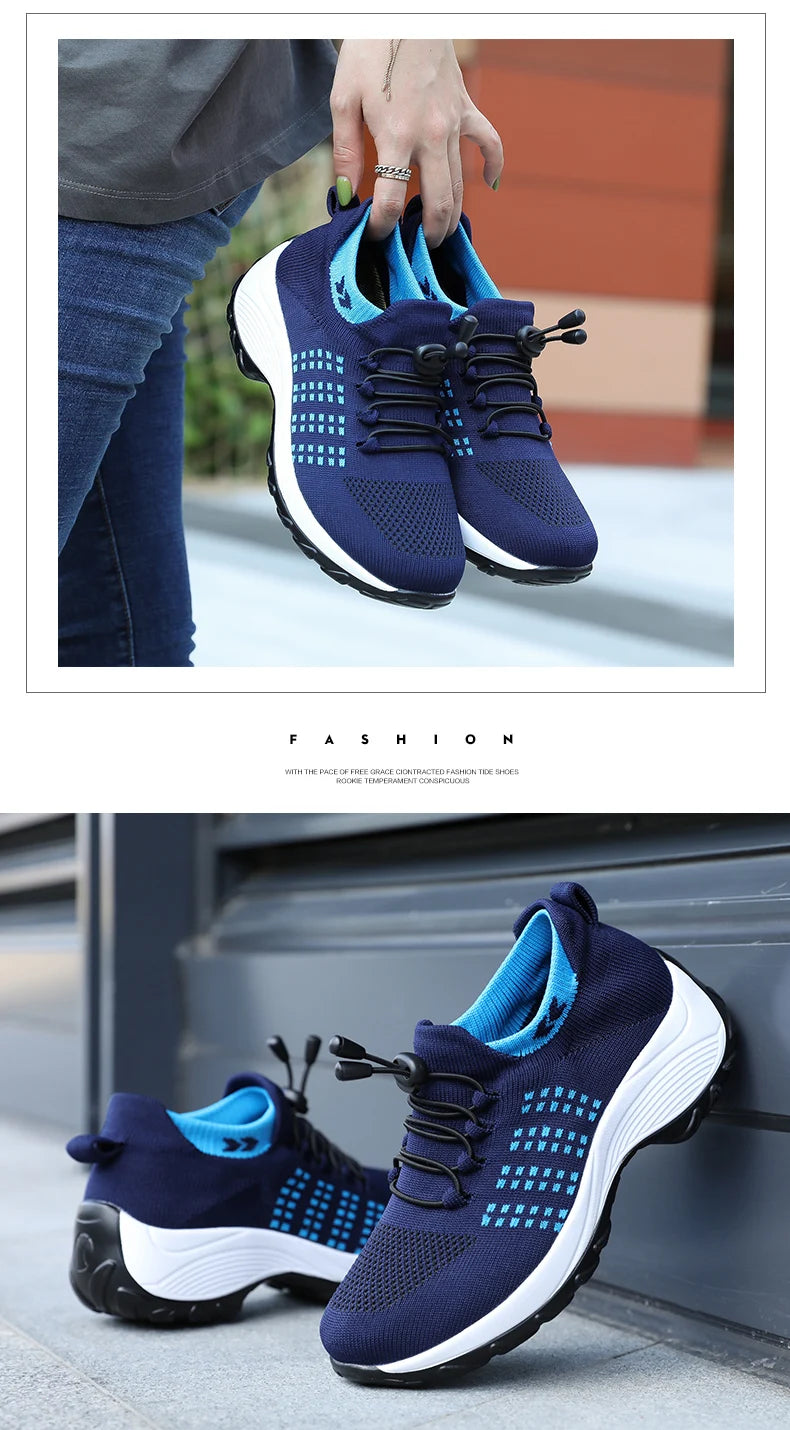 Women's Autumn Fashion Platform Sneakers