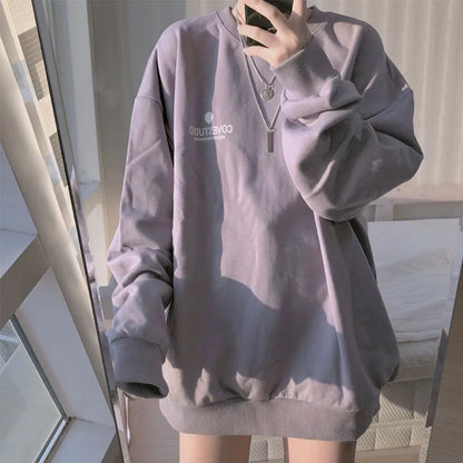 Harajuku Long Sleeve Hoodie Sweatshirt