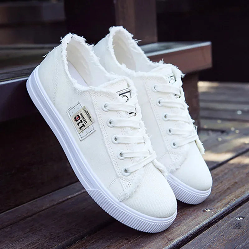 Women's Lace-Up Canvas Shoes