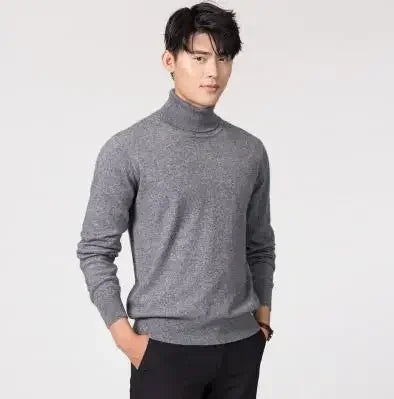 Schwarzer Rollkragenpullover aus Kaschmir