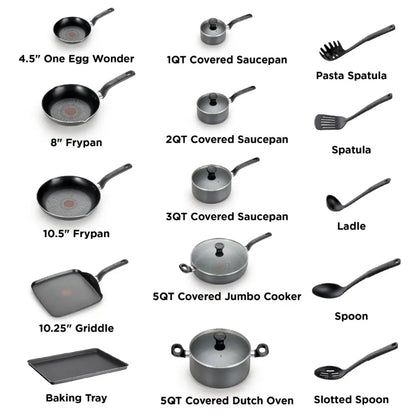 20-Piece Nonstick Cookware Set