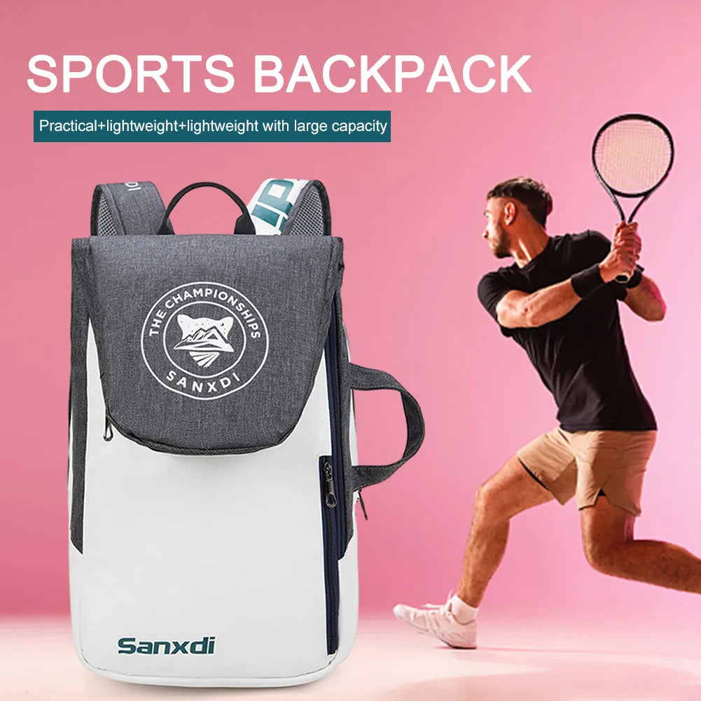 Tennis-Padel-Rucksack mit großem Fassungsvermögen