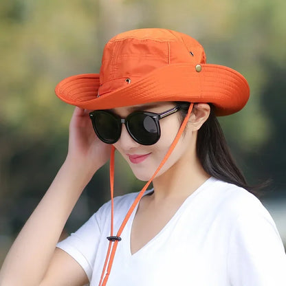 Chapeaux bobs à large bord avec protection solaire d'été unisexe