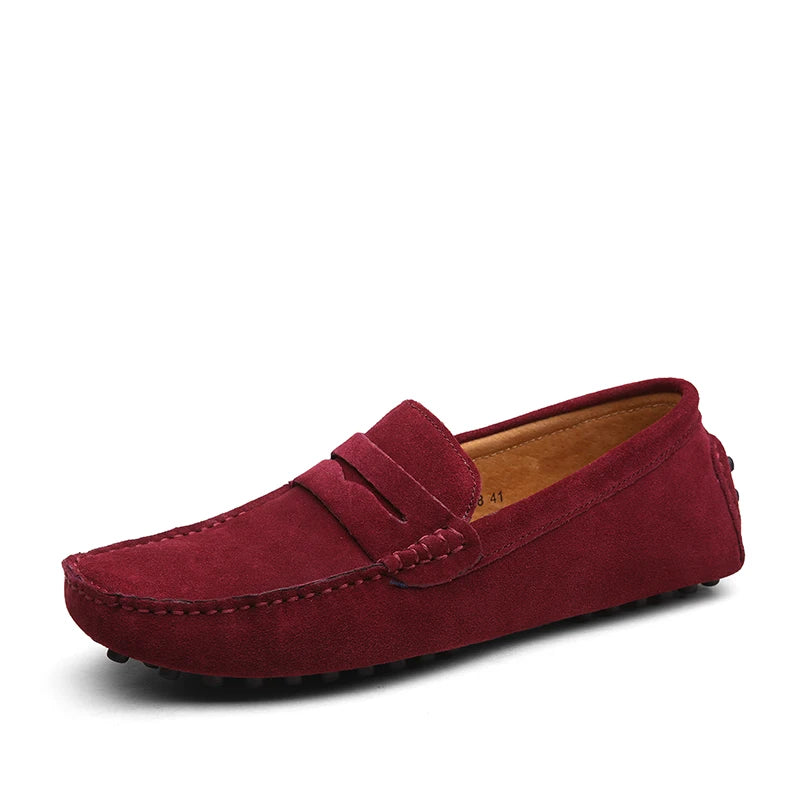 Modische Loafer aus echtem Leder für Herren – Slip-On-Mokassins