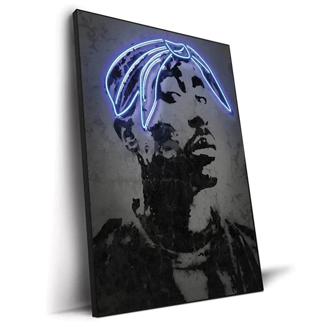 Hip Hop Singers Abstract Wall Art Paintings