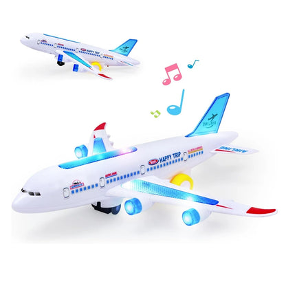 Musical Flash Aircraft Toy with Autopilot Rotation