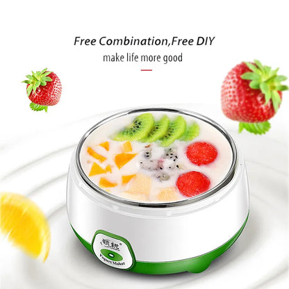 Mini Automatic Yogurt Maker with Stainless Steel Tank - DIY Kitchen Appliance