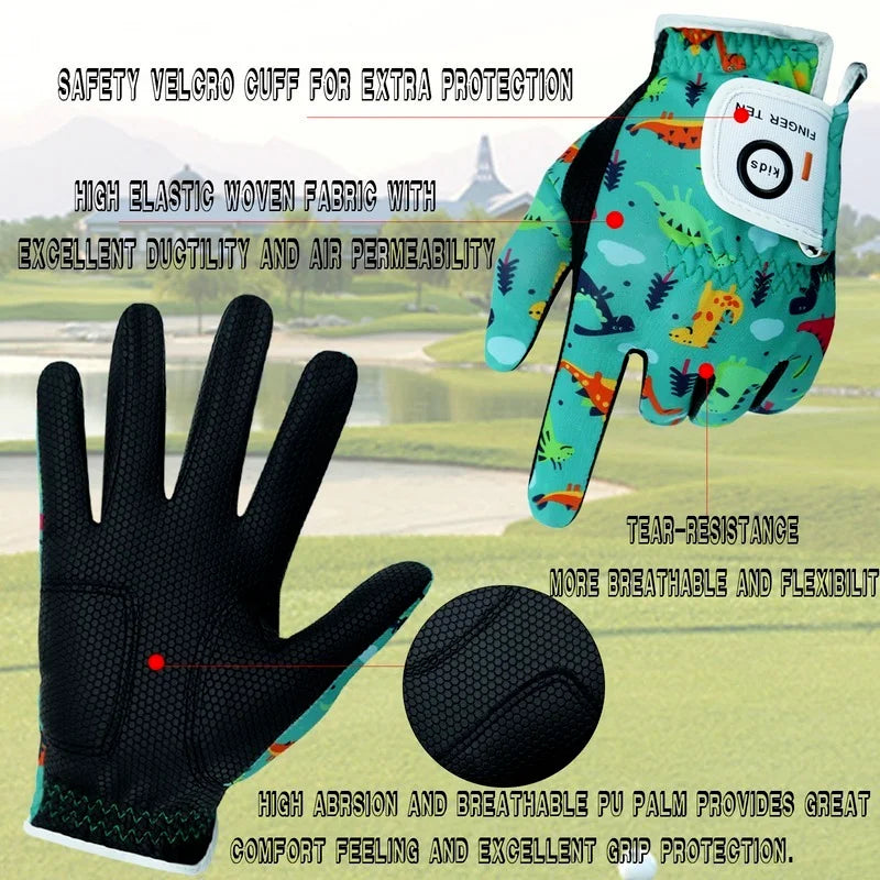 Junior Kids Breathable Golf Gloves