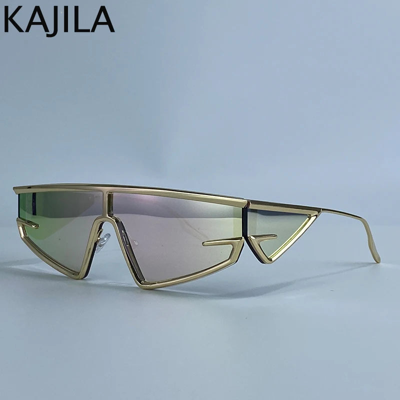 Unisex Windproof Y2K Square Shield Sunglasses