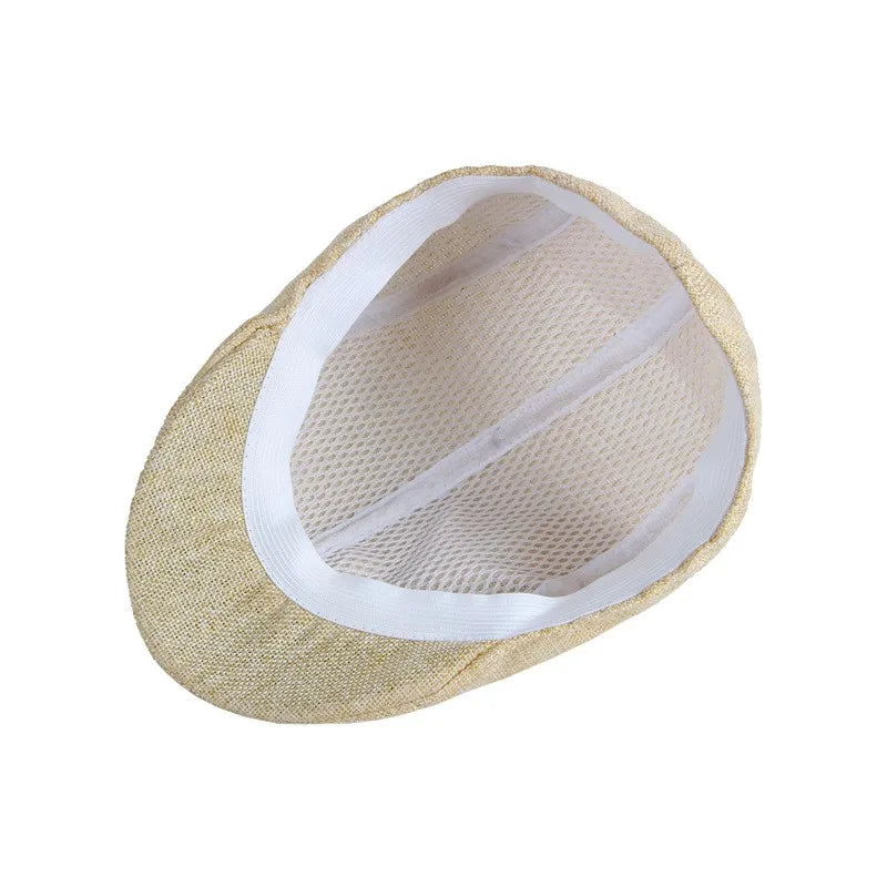 Breathable Retro Beret Solid Color Hat for Spring/Summer