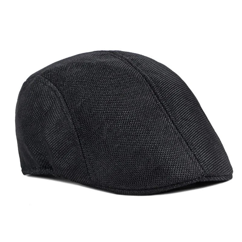 Breathable Retro Beret Solid Color Hat for Spring/Summer