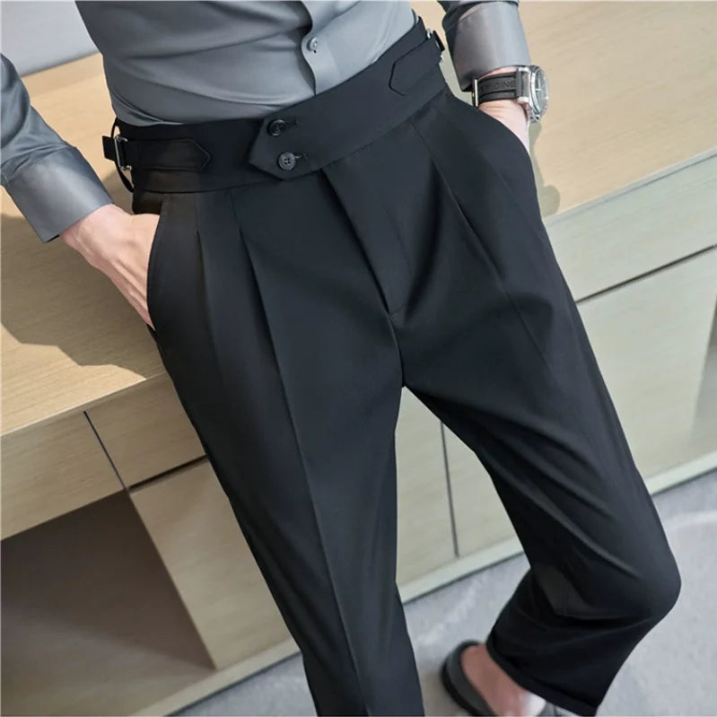 pantalon slim taille haute pour homme