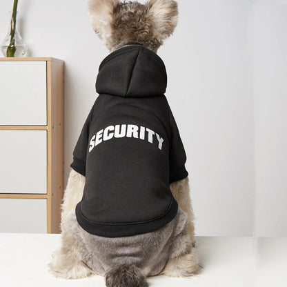 Leichte, flauschige und warme Kapuzenpullover mit Hundemotiven und Buchstabenaufdruck 
