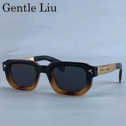 Men's Driving Square Vintage Steampunk Sunglasses