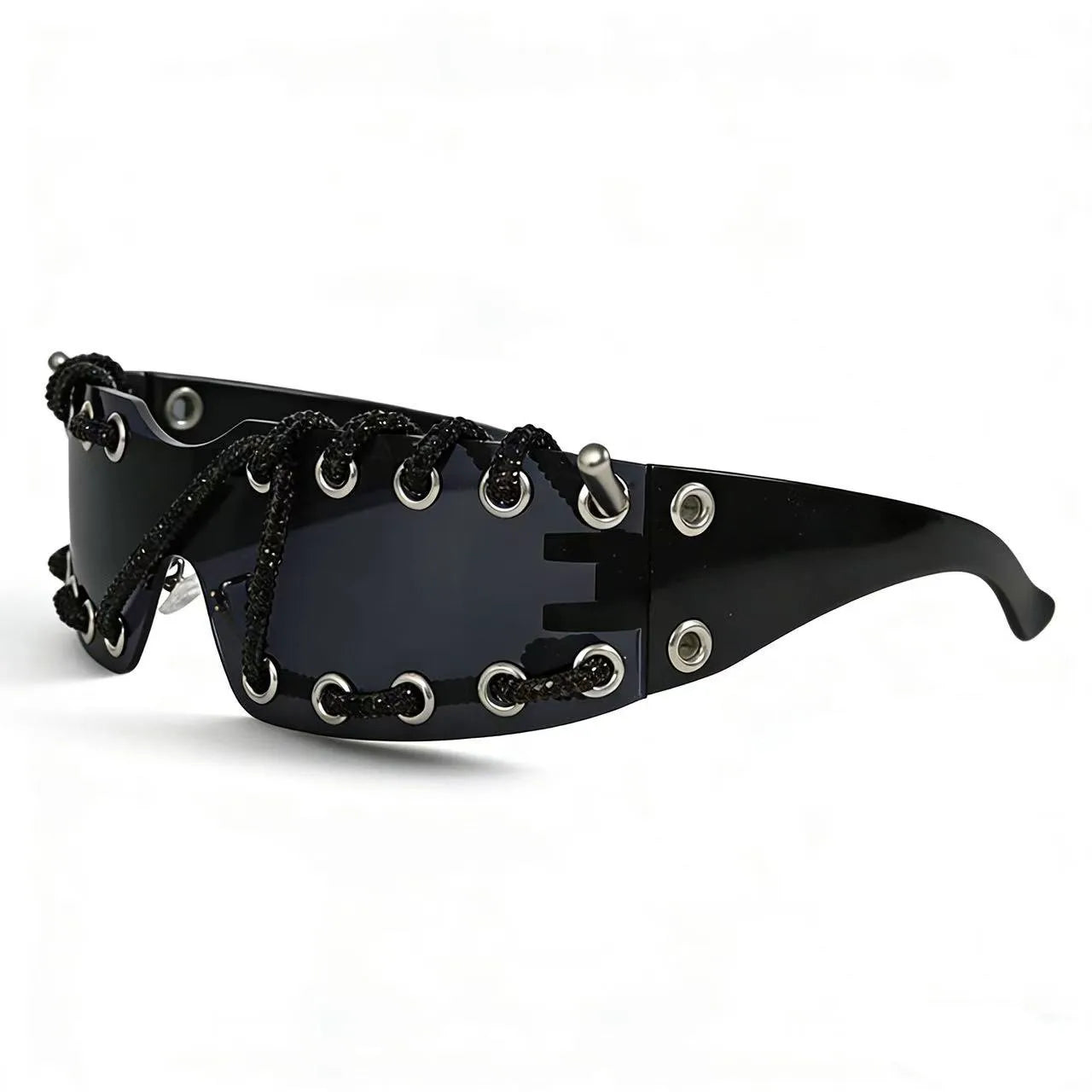 Women's Crystal Chain Designer Punk Y2k Sunglasses