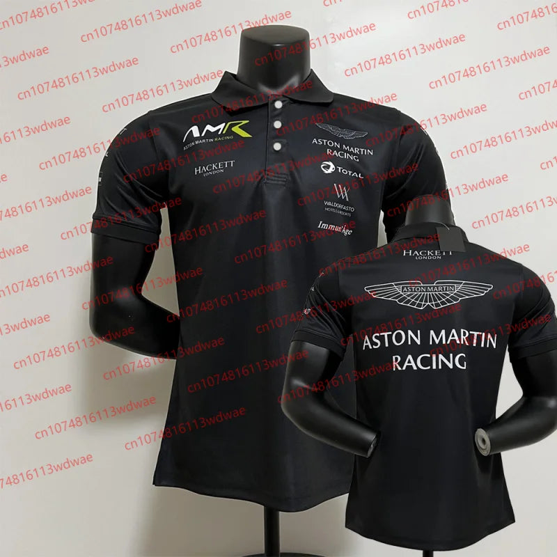 Men's Racing Team Training Button Polo Shirt