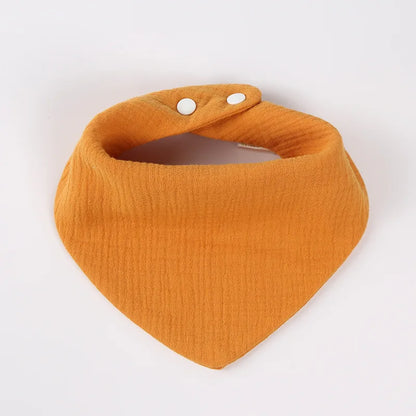 Neugeborenes Baby füttert Sabberlätzchen, Baumwollzubehör, einfarbig