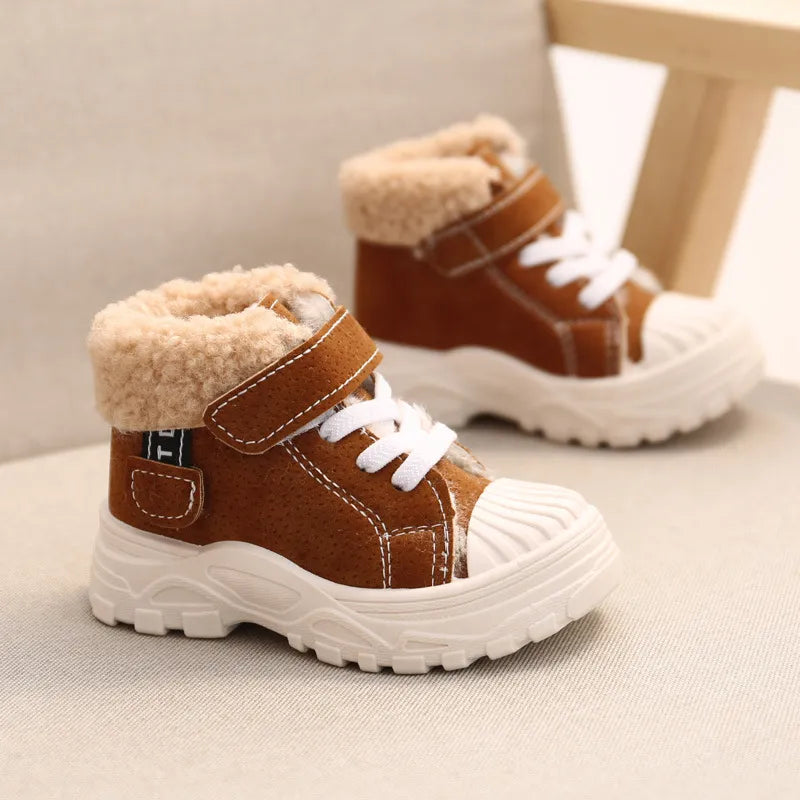 Girls Waterproof Short Baby Cotton Boots