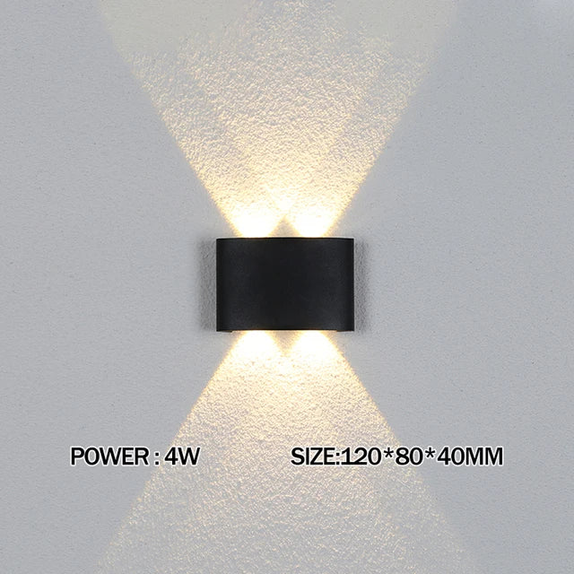 Wasserdichte LED-Wandleuchte für den Außenbereich