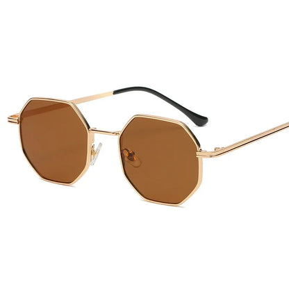 Polygon Metal Square Sunglasses