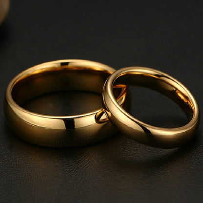 Golden Luxury Wedding Rings Perfect Anniversary Couples gift
