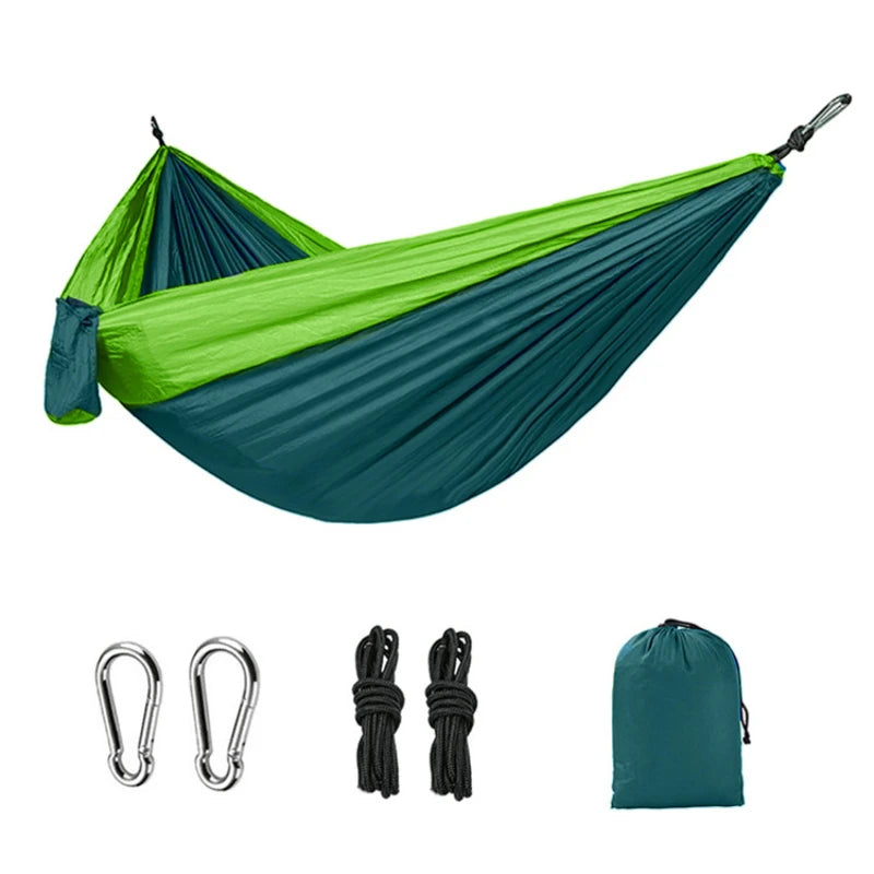 Tragbare Einzel-Camping-Hängematte mit passender Farbe