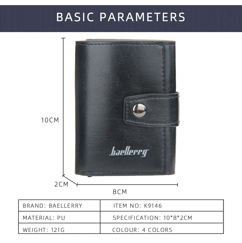 RFID-Kreditkartenetui aus Leder