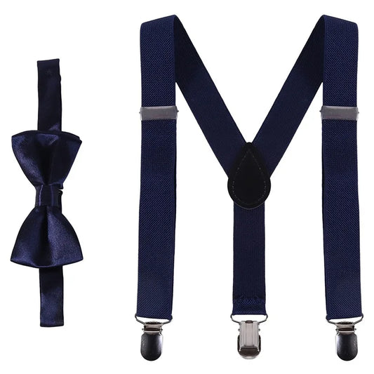 Adjustable Bow Tie Wedding Y-Back Suspenders