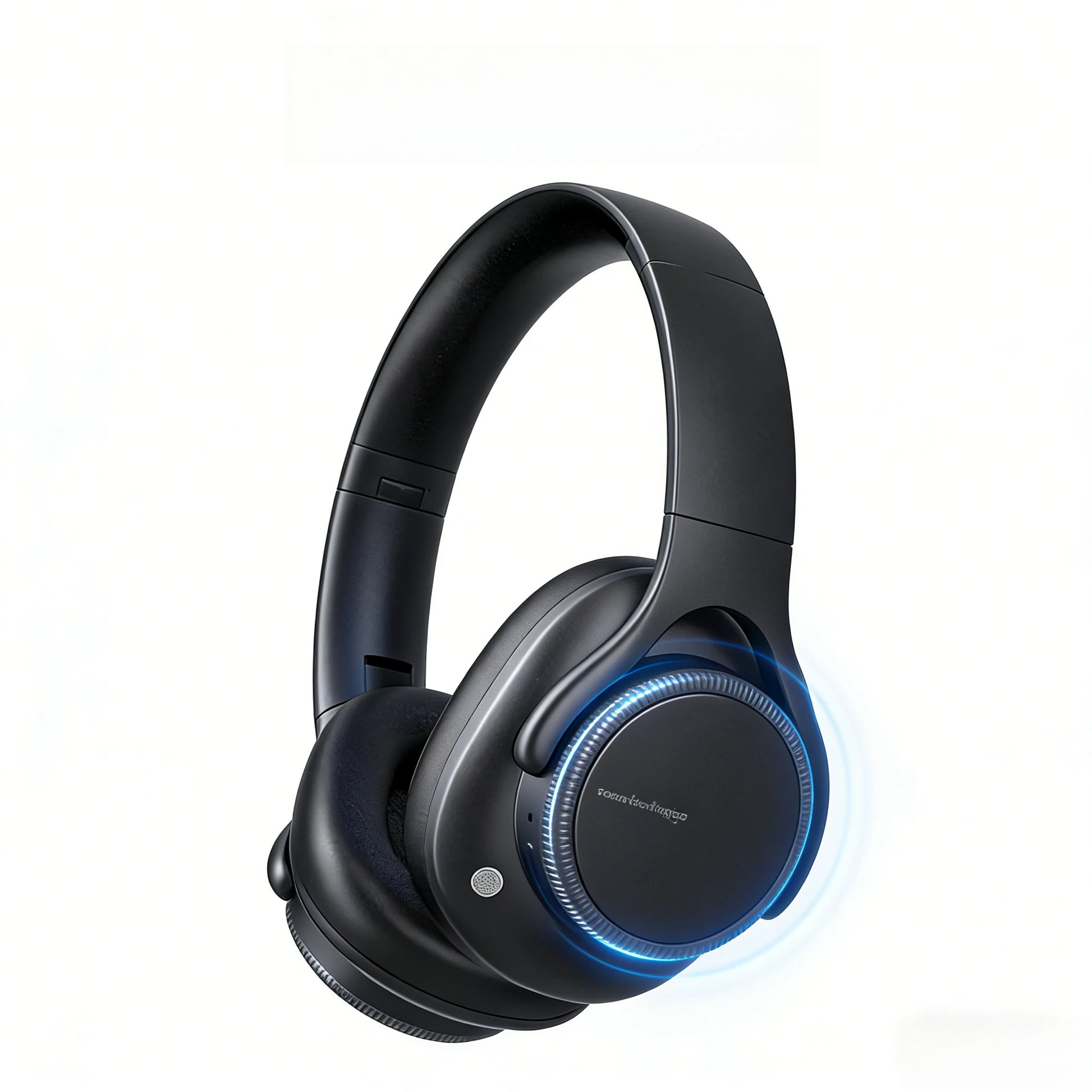 Kabelloser Kopfhörer mit Geräuschunterdrückung, Drehregler für Lautstärke, faltbares ANC-Headset