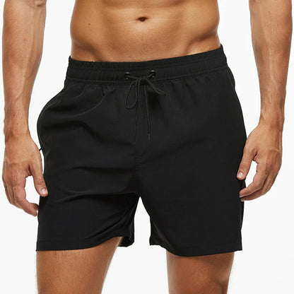 Quick Dry Stretch Swim Trunks with Zipper Pockets