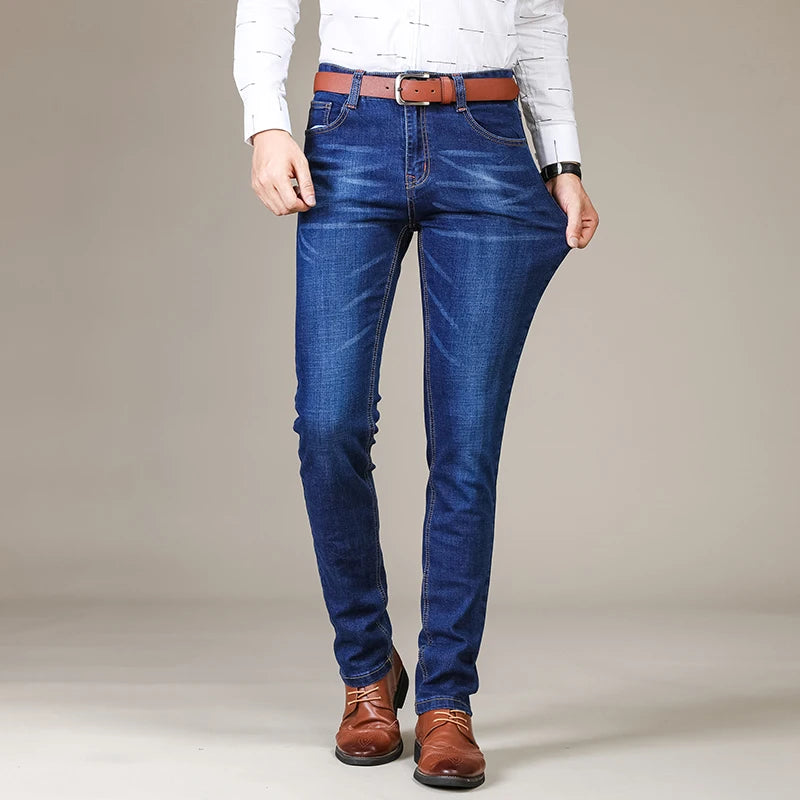 Jeans de costume d'affaires classique pour hommes