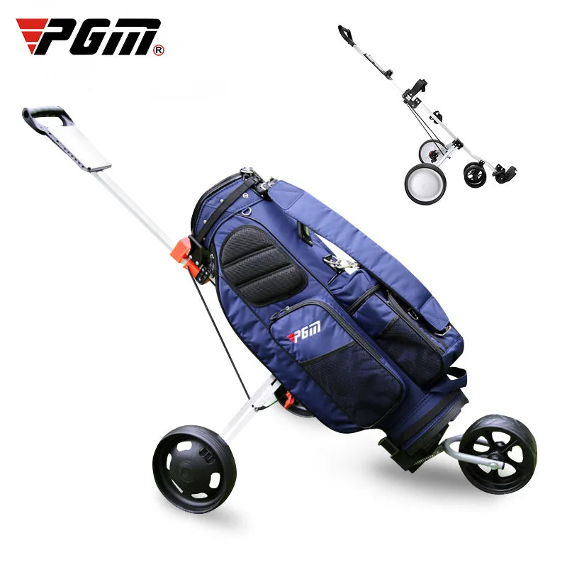 PGM Folding Sports Travel 3 Wheel Push Golf Cart