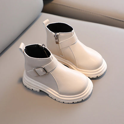 Flauschige Winterschuhe mit Plateau – Kinder-Schneestiefel 