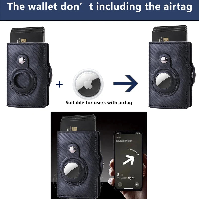 RFID Wallet for Men & Women — Slim Credit Card Holder Case RFID Blocking Bank Card Wallet