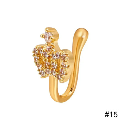 Women's Delicate Fake Piercing Nose Clip