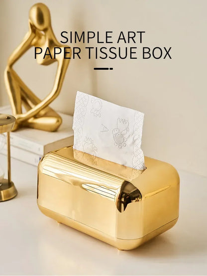 Golden Kitchen Tissue Box Holder
