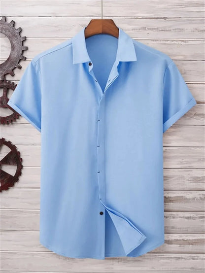 Einfarbiges, einfaches, atmungsaktives Outdoor-T-Shirt für Herren