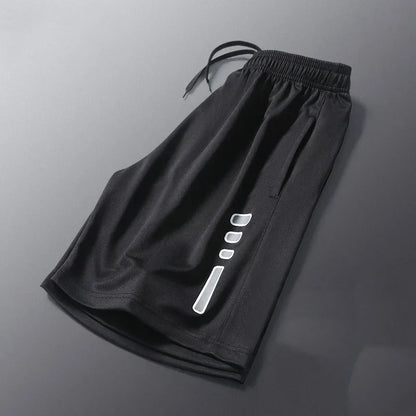 Men’s Loose Fit Striped Printing Athletic Shorts
