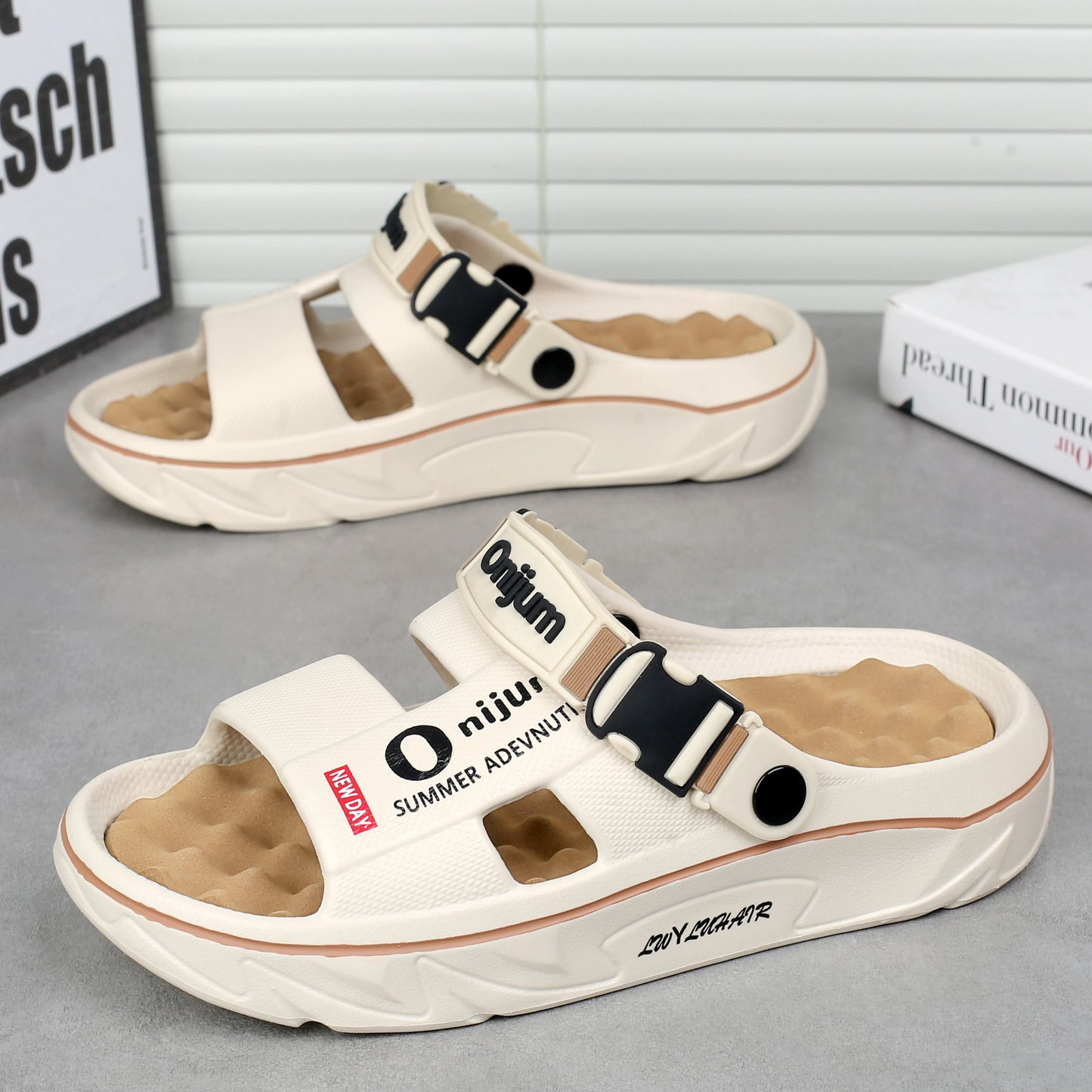 Men's Summer Beach Comfortable Medicated Slippers