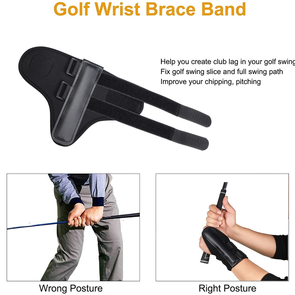 Golf Swing Wrist Brace Training Aid – Correct Swing Alignment Trainer Band