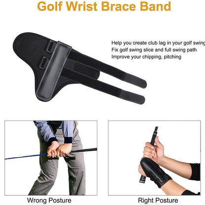 Golf Swing Wrist Brace Training Aid – Correct Swing Alignment Trainer Band