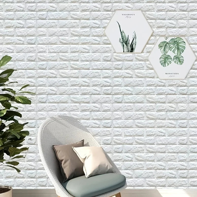 Waterproof 3D Self-Adhesive Foam Wall Stickers for Home Decor