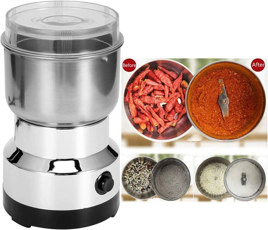 Multipurpose Electric Kitchen Grinder for Coffee, Pepper, Legumes, and Grains