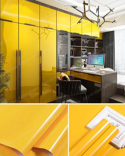 Decorative Wall Paper Furniture Renovation Stickers Kitchen Cabinet Waterproof Wallpaper.