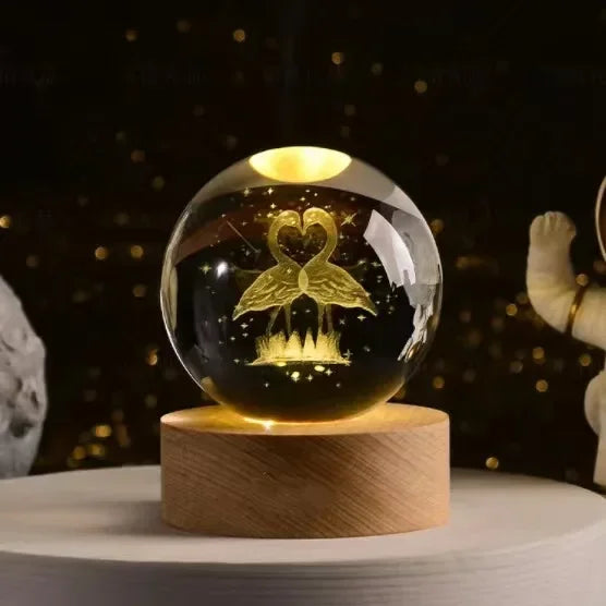 3D-Kristallplaneten-Nachtlicht-Astronomie-Globus