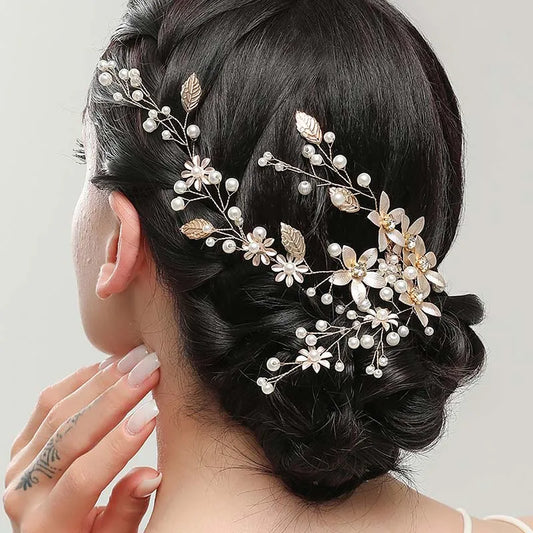 Braut-Haarband mit Kristallperlen für Damen