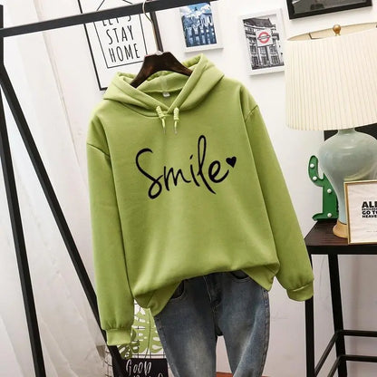 Pullover Simple Round Neck Long-sleeved Women's Hoody