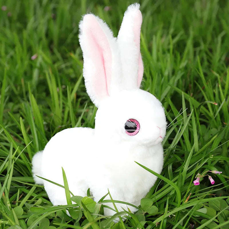 Realistic Simulation Rabbit Plush Toy – Cute Soft Easter Bunny Stuffed Animal