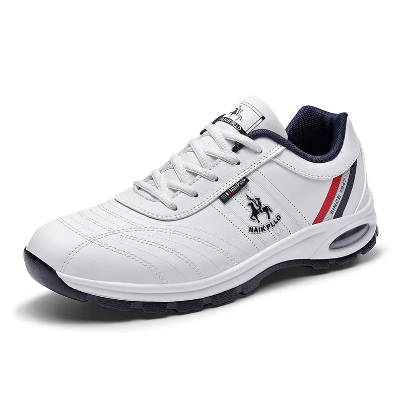 Men Leather Casual Shoes – Comfortable Sports Walking Sneaker